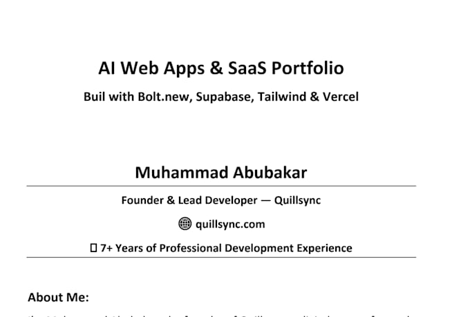 develop bolt new saas, bolt new mvp, bolt  new ai development and bolt debugging